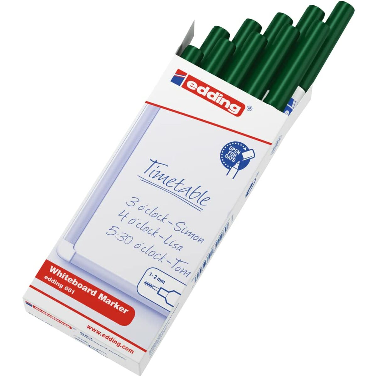 Whiteboard penna Edding 661 Grön (10 antal)